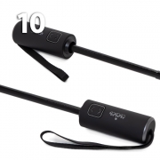 Зонт Три Слона M-6155 (17887) Клетка Черный, семейный с увеличенным куполом