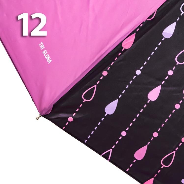 Зонт Три Слона L-3121 (D/25) 18760 Горошины, Розовый