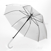 Зонт трость Diniya 2653 (16845) Прозрачный бел.ручка
