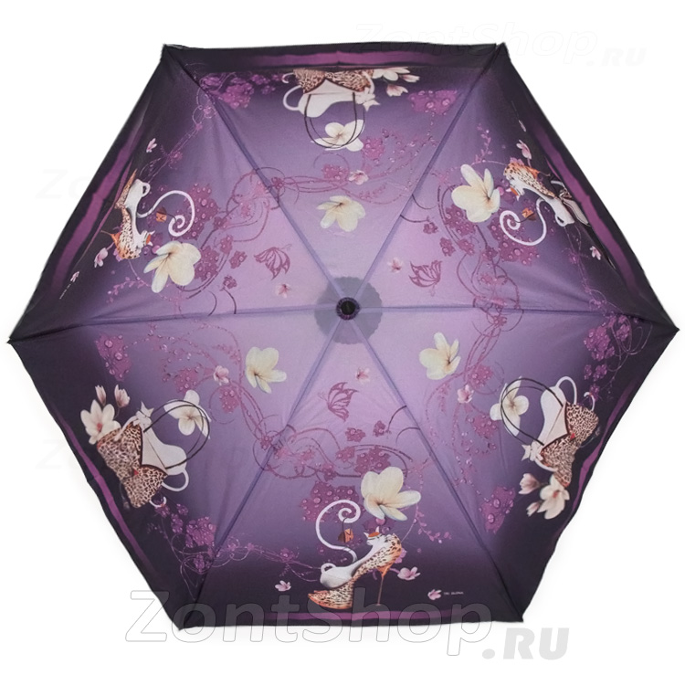 Зонт женский Три Слона L4660 11327 Стильная кошка
