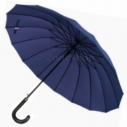 Надежный с усиленным каркасом зонт трость DOPPLER 741963 DMA Синий однотонный