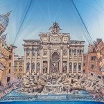 Зонт женский Три Слона L3833 15439 Бурная Италия