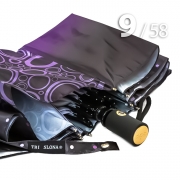 Зонт Три Слона L-3995 (A) 18088 Круги, горох сиреневый (сатин)