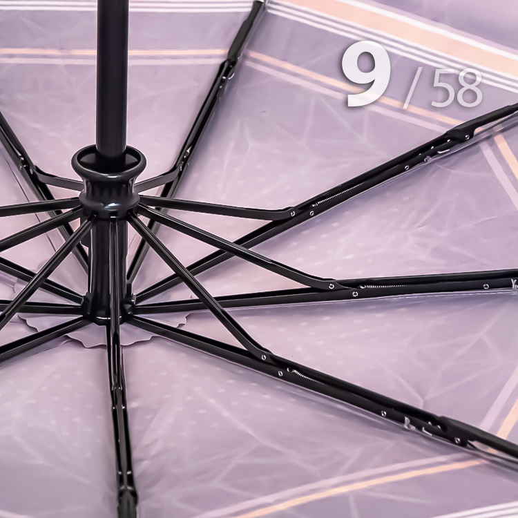 Зонт Три Слона L-3994 (A) 17999 Горох Полоска Коричневый