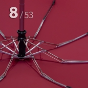 Зонт Три Слона L-4898 (C) 17912 Цветы Графика Красный, компактный облегченный