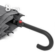 Зонт трость Ame Yoke L70-8S (03) Серый (усиленный, при ветре не выворачивается)