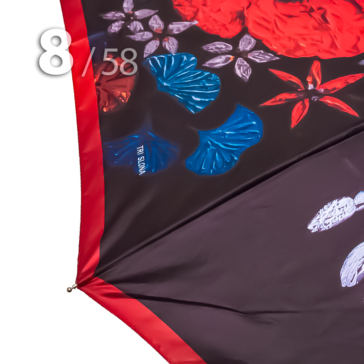 Зонт Три Слона L-3825 (R) 18528 Красные маки (сатин)