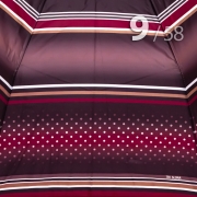 Зонт Три Слона L-3994 (A) 17998 Горох Полоска Бордовый