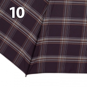 Зонт Три Слона M-6155 (17885) Клетка Черный, семейный с увеличенным куполом