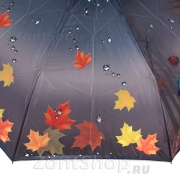Зонт женский Diniya 177 17666 Кот под зонтом (сатин)