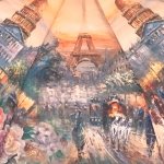 Зонт женский Три Слона 880 14708 Утро в Париже