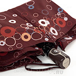 Зонт женский Doppler 7441465 PR Party Rings 8990 Кольца и круги коричневый