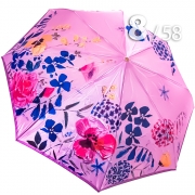 Зонт Три Слона L-3825 (R) 18530 Розовый букет (сатин)