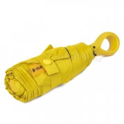 Мини зонт от дождя и солнца AMEYOKE M50-5S (02) Желтый (UPF50+)