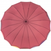 Зонт трость женский Три Слона L-2100 (DARK ROSE) 15385 Розовый