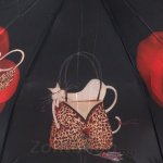 Зонт женский Три Слона 880 12356  Гламурные кошки (сатин)