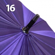 Зонт трость Три Cлона L-2165 18614Фиолетовый , 16 спиц, ручка дерево