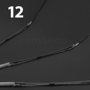 Зонт AMEYOKE OK69-12BW (01) Черный