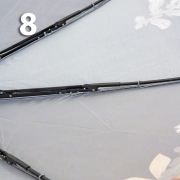 Зонт Три Слона L-3828 (A) 18798 Цветы Черный (сатин)