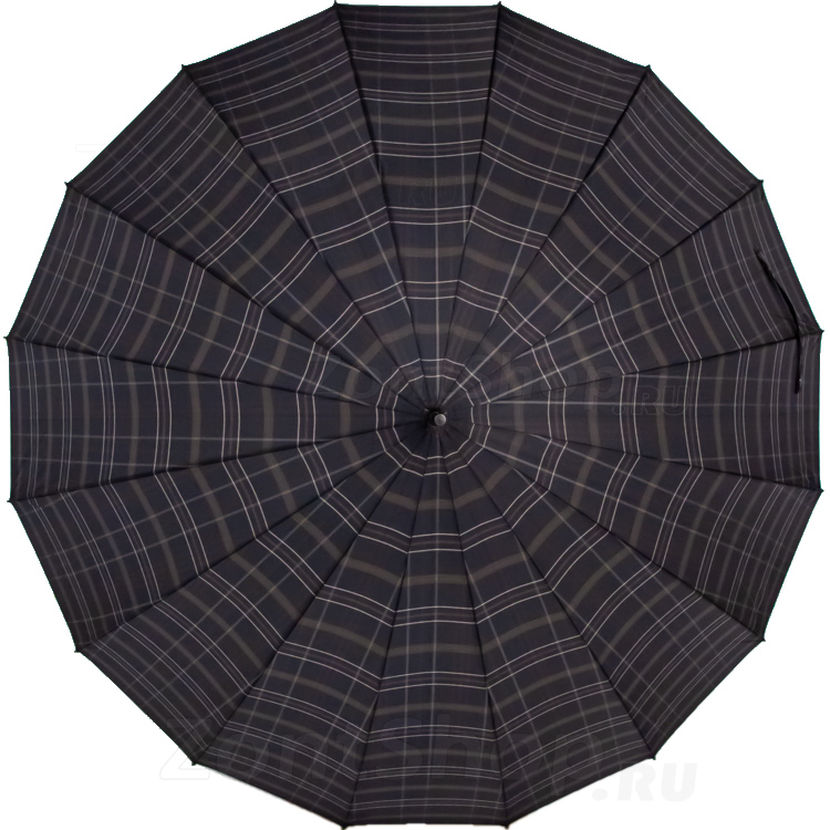 Большой зонт трость Ame Yoke L70-СH (17) Синий Клетка