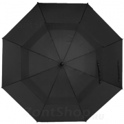 Зонт трость AMEYOKE L75 STORM (01) Черный (наконечник пластик)
