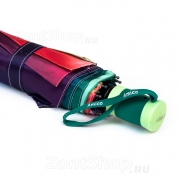 Зонт женский Amico 7114 16105 Радуга Пестрый (зеленая ручка) сатин