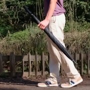 Зонт трость Fulton S942-01 Caddie Golf Black (Черный) гольфер