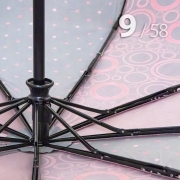 Зонт Три Слона L-3995 (A) 18089 Круги, горох розовый (сатин)