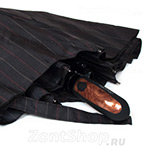Большой надежный мужской зонт для двоих DOPPLER 74367-N (9857) Полоса Черный