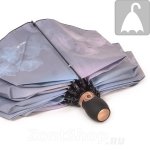 Зонт наоборот женский Три Слона 310 (C/JS) 13983 Цветочная вуаль голубой (обратное закрывание)