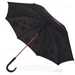 Зонт трость женский H.DUE.O H404 F (3) 11505 Ромашки розовые