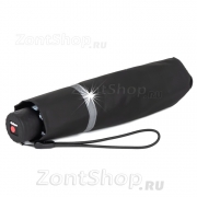 Зонт Knirps X.050 Rookie Manual BLACK REFLECTIVE (светоотражающая полоса) 1000 (светоотражающая полоса)