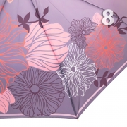Зонт Три Слона L-3680 (B) 18011 Цветы Графика серый, женский