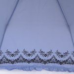 Зонт женский Три Слона L3818 15566 Рюши Орнамент Голубой