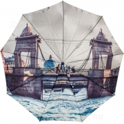Зонт женский Amico 1308 16342 Санкт-Петербург Мост Ломоносова (сатин)