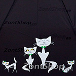 Зонт женский Doppler 7441465 C1 Кошки 6522 Черный