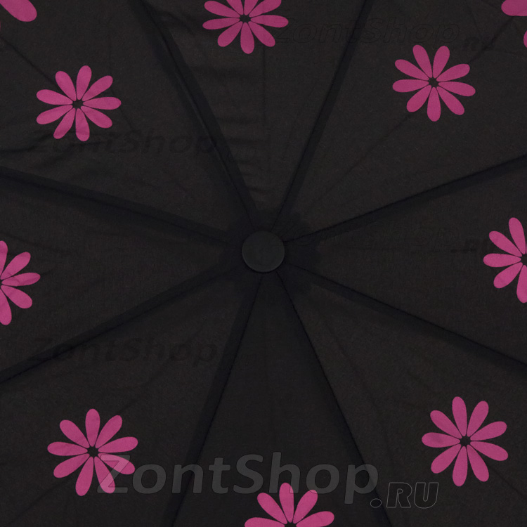Зонт женский H.DUE.O H119 11379 Ромашки розовые (Дизайнерский)