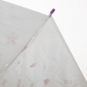 Зонт трость женский прозрачный Nex 21511 17324 Цветочная россыпь Сиреневый