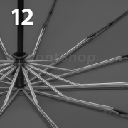 Зонт AMEYOKE OK69-12BW (03) Серый