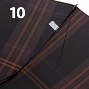 Зонт Три Слона M-6155 (17882) Клетка Черный, семейный с увеличенным куполом