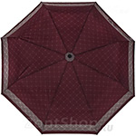 Зонт женский Doppler 744765 RE 10377 Клетка бордовый
