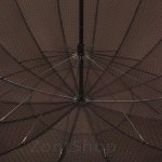Большой зонт трость Trust 19968 (14742) Геометрия, Коричневый