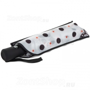 Зонт женский DripDrop 988 (17518) Горох Бабочки Белый