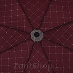 Зонт женский Doppler 744765 RE 10377 Клетка бордовый