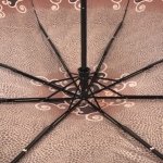 Зонт женский Doppler 74665 GFG19 15208 Узор по краю бежевый (Carbon, сатин)