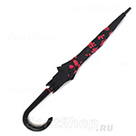 Зонт трость женский H.DUE.O H404 F (4) 11504 Ромашки красные