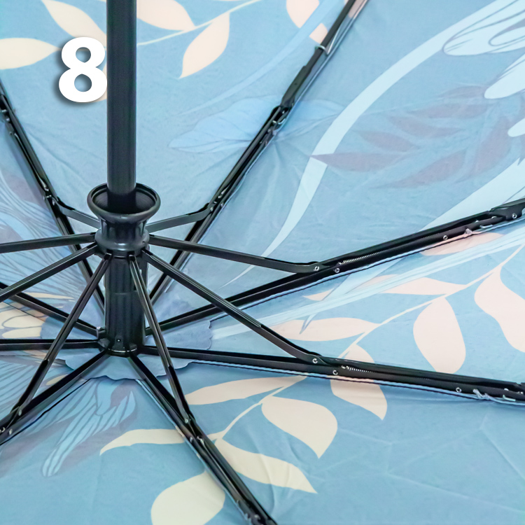 Зонт Три Слона L-3854 (A) 18764 Цветы, Синий (сатин)