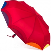 Зонт женский Diniya 2735 (16289) Красный, кант-мультиколор