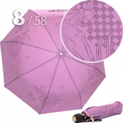 Зонт Три Слона L-3898 (C) 18366 Цветы Графика Сиреневый