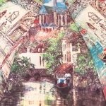 Зонт женский LAMBERTI 73947 (14923) Никас Сафронов "Лето в Европе"